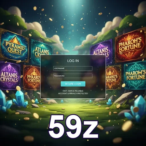 Ilustração de Aproveite a Diversão Rápida em Slots com 59z