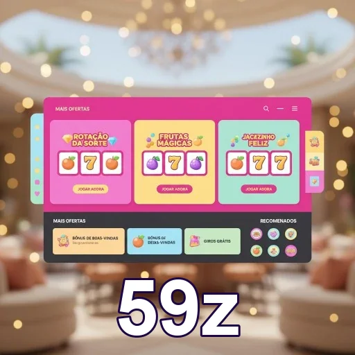 Ilustração de Aproveite a Diversão Rápida em Slots com 59z