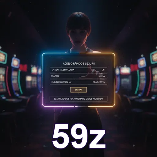 Ilustração de Acesse o Melhor Cassino Online com 59z Rápido e Seguro